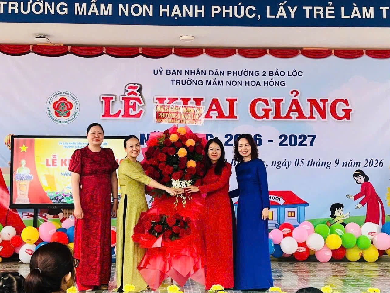 Hình ảnh lễ khai giảng của trường 